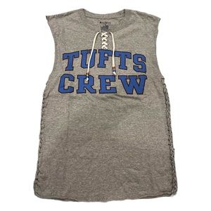 Tufts Crew Team Reworked Grey Tank